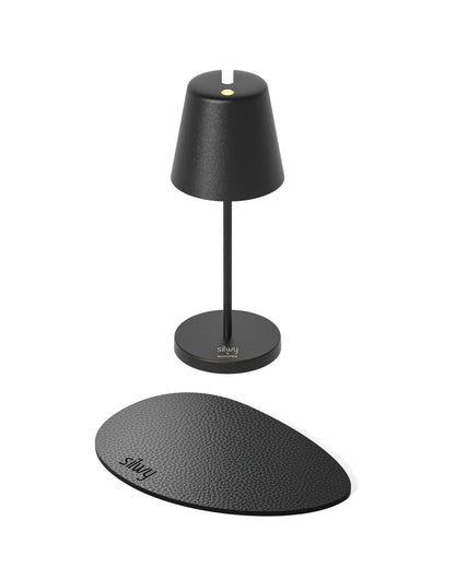 Tischleuchte PORTOFINO mit Akku by Sompex - magnetisch & schwenkbarer Kopf, Farbe schwarz