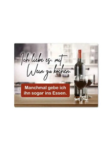 Magnet "Mit Wein kochen"