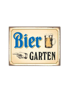 Magnet "Biergarten" in Vintageoptik