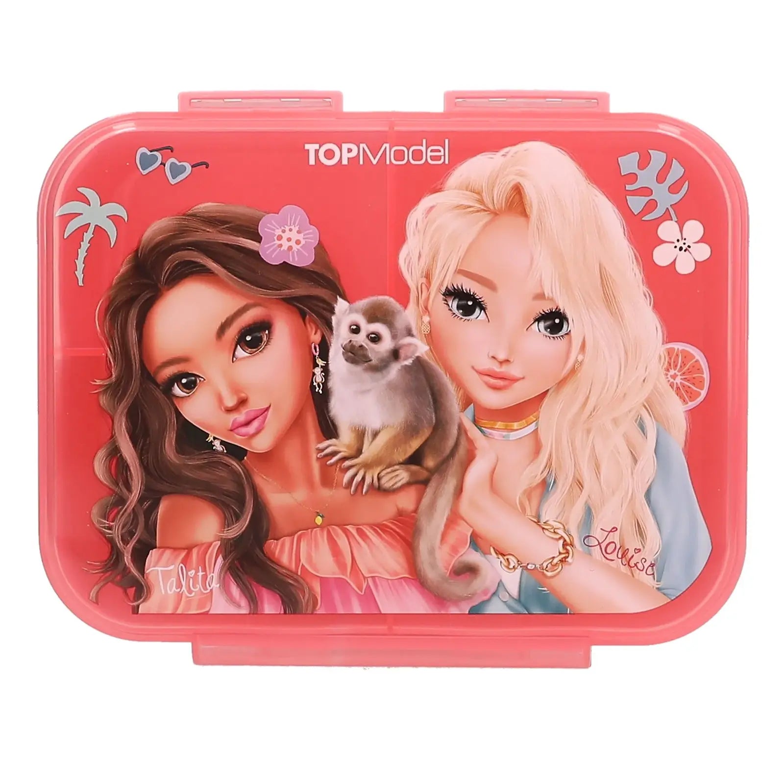 Zeigt das Model-Motiv auf dem Deckel der TOPModel Brotdose JUICY