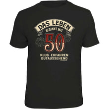 RAHMENLOS® Motiv T-Shirt "Leben beginnt mit 50"