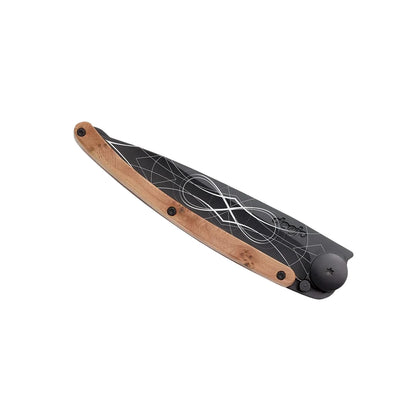Deejo 37g - Taschenmesser mit Wacholderholzgriff - Infinity
