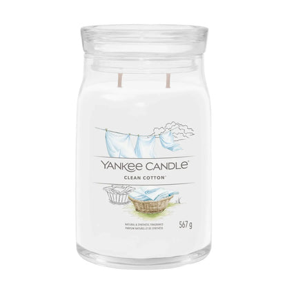 Yankee Candle Duftkerze - Clean Cotton, Large Glas