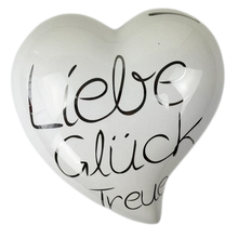 Herz-Spardose "Liebe" aus Porzellan
