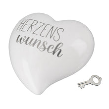Herz-Spardose "Herzenswunsch" aus Porzellan