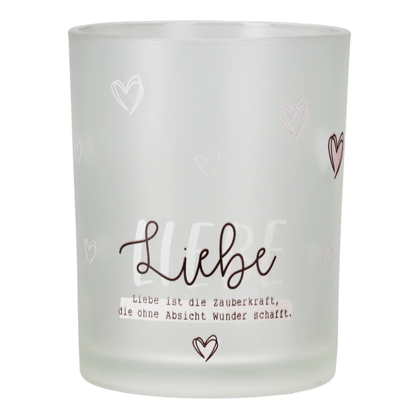 Windlicht "Liebeswunder" aus Glas
