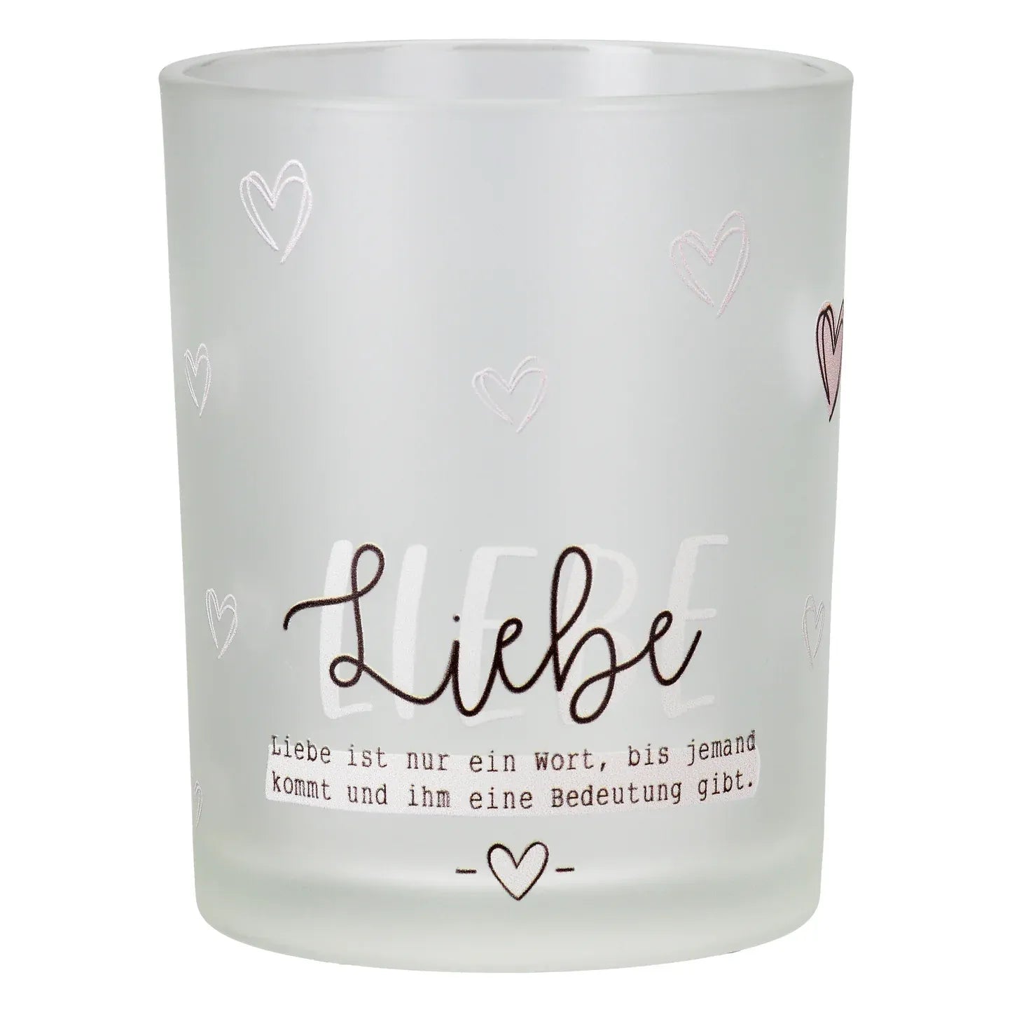 Windlicht "Liebeswunder" aus Glas