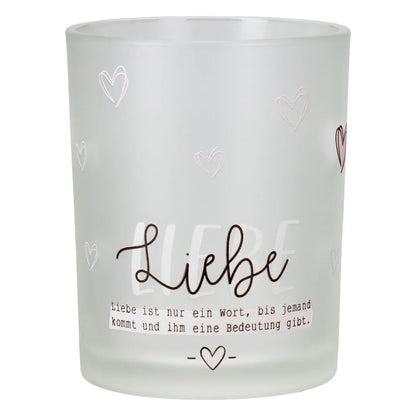 Windlicht "Liebeswunder" aus Glas
