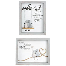 Steinbild „Liebe“ mit Spruch