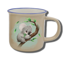 Handgemachte Tasse "Koala" mit Wunschname