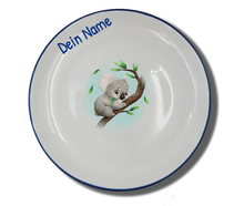 Teller (Ø 20cm) "Koala" Natur mit Wunschname