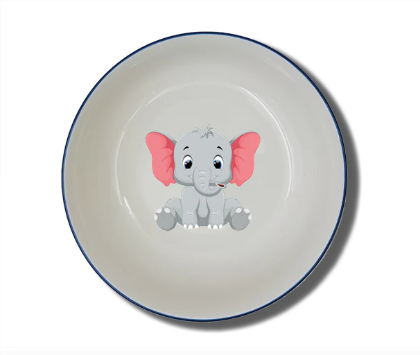 Schale Natur (Ø 15cm) "Elefant" mit Wunschname
