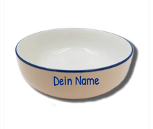 Handgemachte Schale Natur (Ø 15cm) mit Motiv und Wunschname