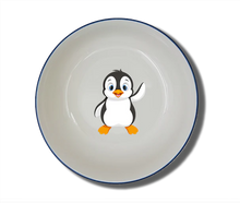 Schale Natur (Ø 15cm) "Pinguin" mit Wunschname