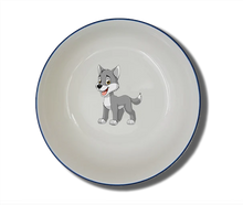 Schale Natur (Ø 15cm) "Wolf" mit Wunschname