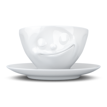 FiftyEight Kaffeetasse "Glücklich", Front