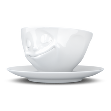 FiftyEight Kaffeetasse "Glücklich", Seitlich