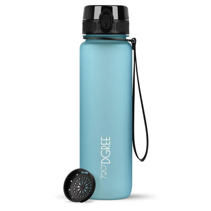 Trinkflasche 720DGREE uberBottle softtouch mit Sieb 1000 ml, Blau