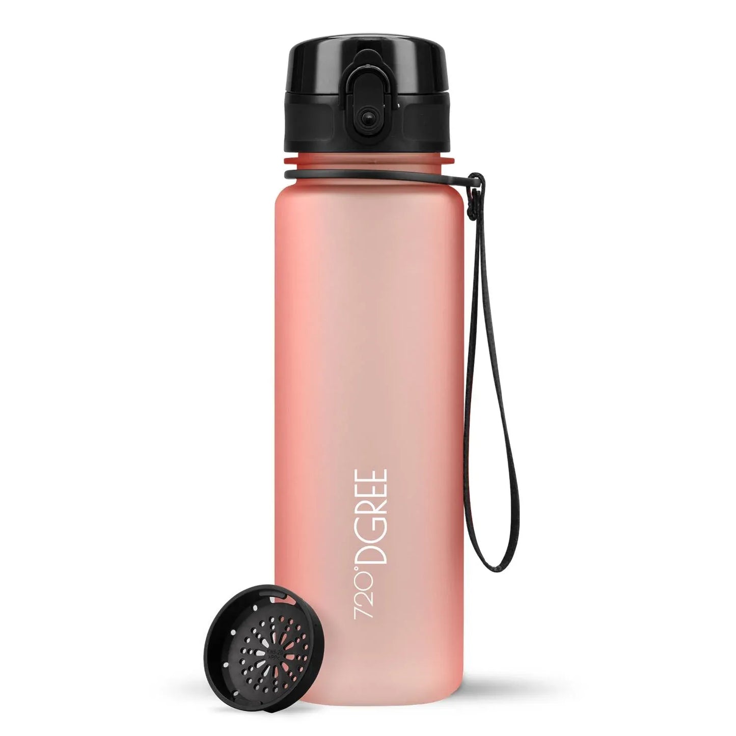 Trinkflasche 720DGREE uberBottle softtouch mit Sieb 500 ml, Pink