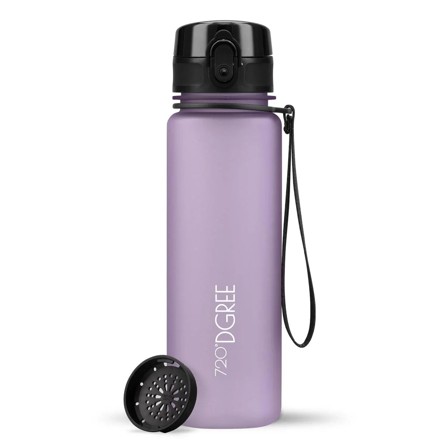 Trinkflasche 720DGREE uberBottle softtouch mit Sieb 500 ml, Lila