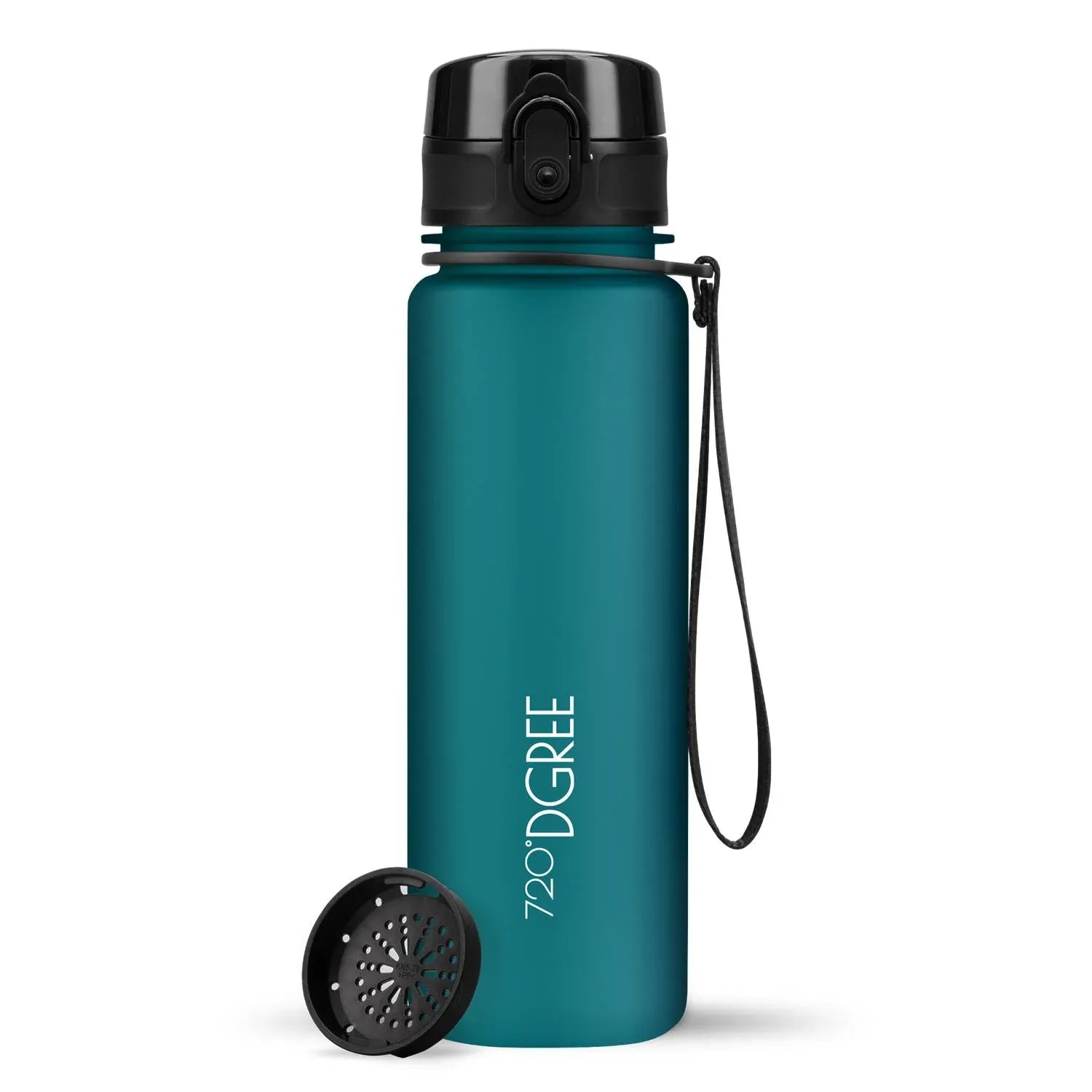 Trinkflasche 720DGREE uberBottle softtouch mit Sieb 500 ml, Grün