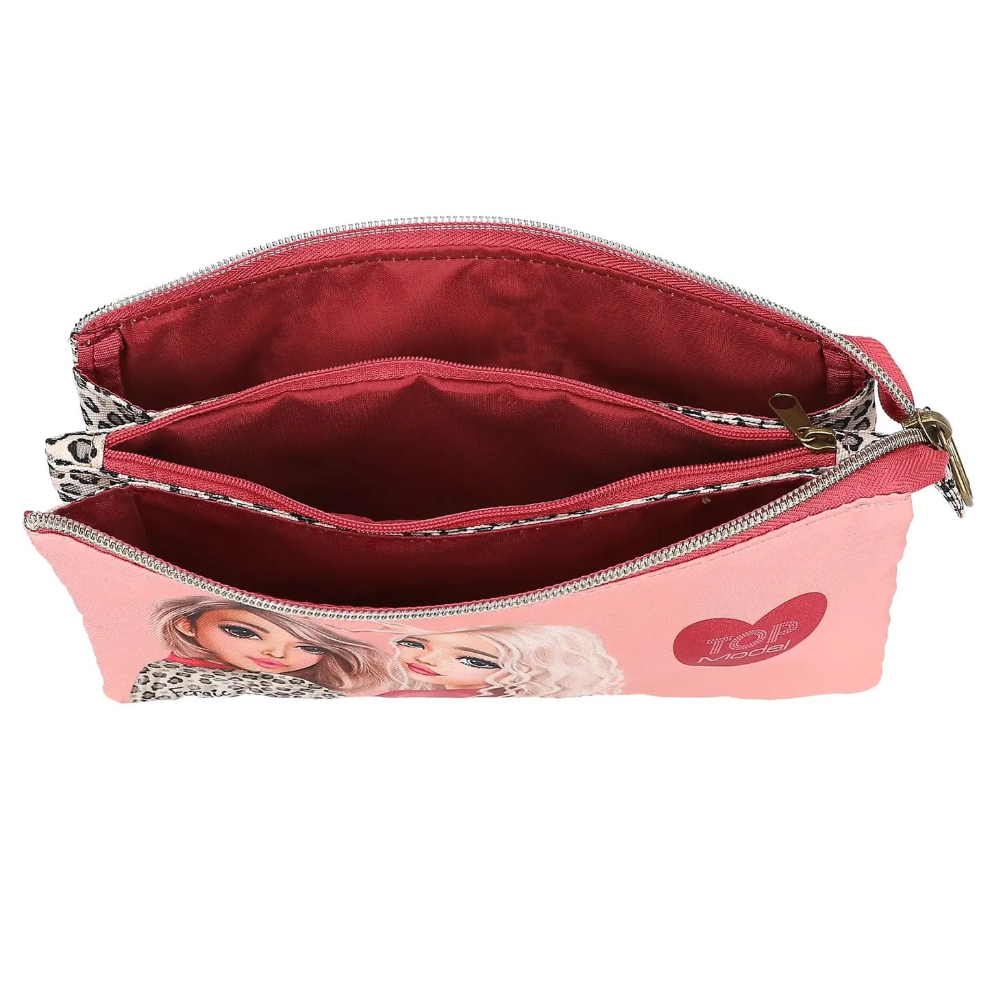 TOPModel Fächerschlamper LEOHEART, von oben mit geöffneten Fächern