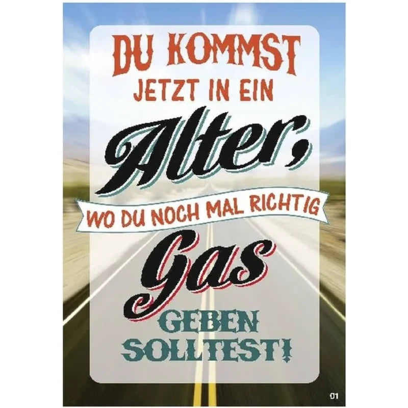 Musikkarte mit Überraschung "Gas"