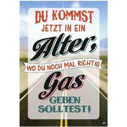 Musikkarte mit Überraschung "Gas"