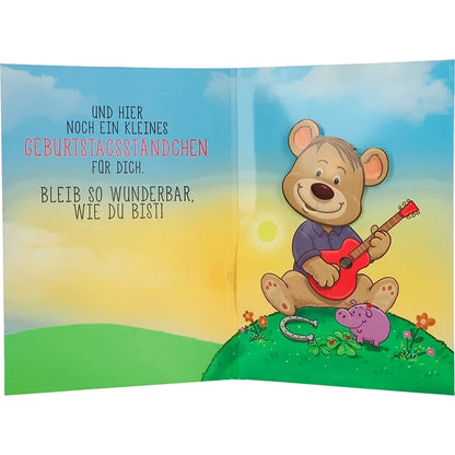 Musikkarte mit Überraschung "Zum Geburtstag"