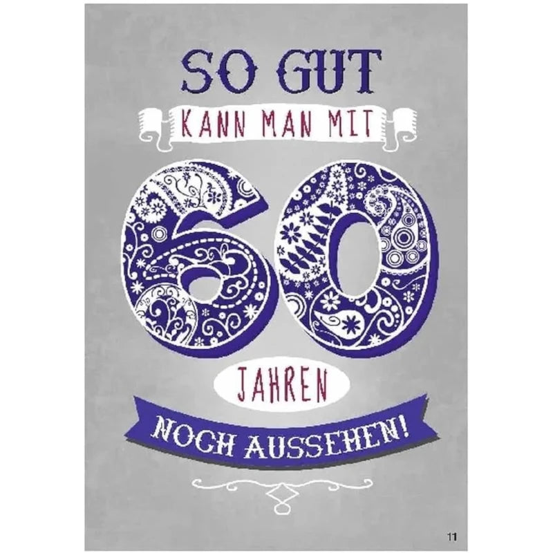 Musikkarte mit Überraschung "60. Geburtstag"