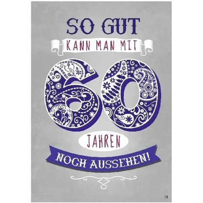 Musikkarte mit Überraschung "60. Geburtstag"