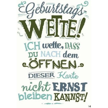 Musikkarte mit Überraschung "Geburtstags-Wette!"