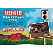 Musikkarte mit Überraschung "Pass auf!"