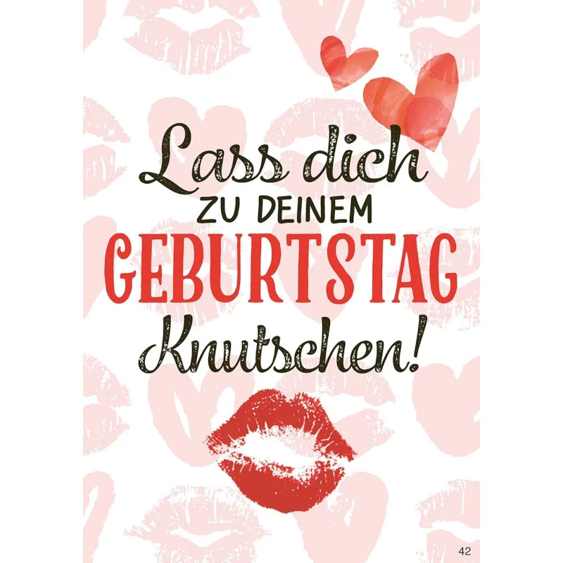 Musikkarte mit Überraschung "Knutschen zum Geburtstag"