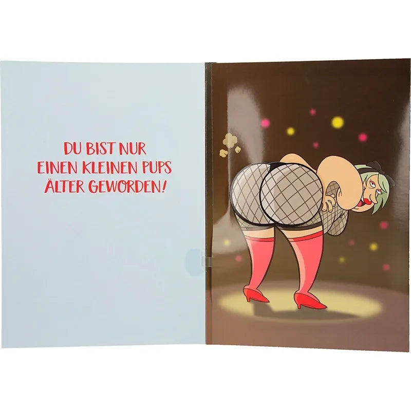 Musikkarte mit Überraschung "Stripperin auf dem Weg!"