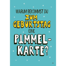 Musikkarte mit Überraschung "Pimmelkarte"