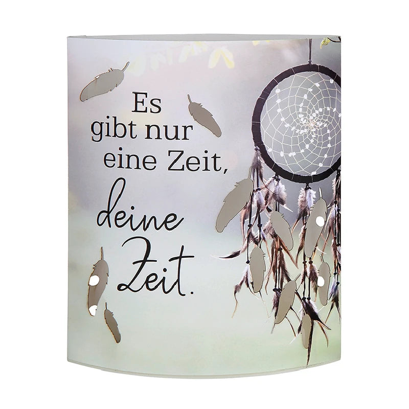 Dekoleuchte "Deine Zeit" aus Papier