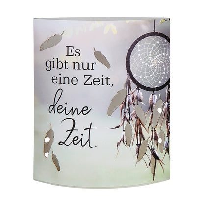 Dekoleuchte "Deine Zeit" aus Papier