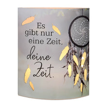 Dekoleuchte "Deine Zeit" aus Papier