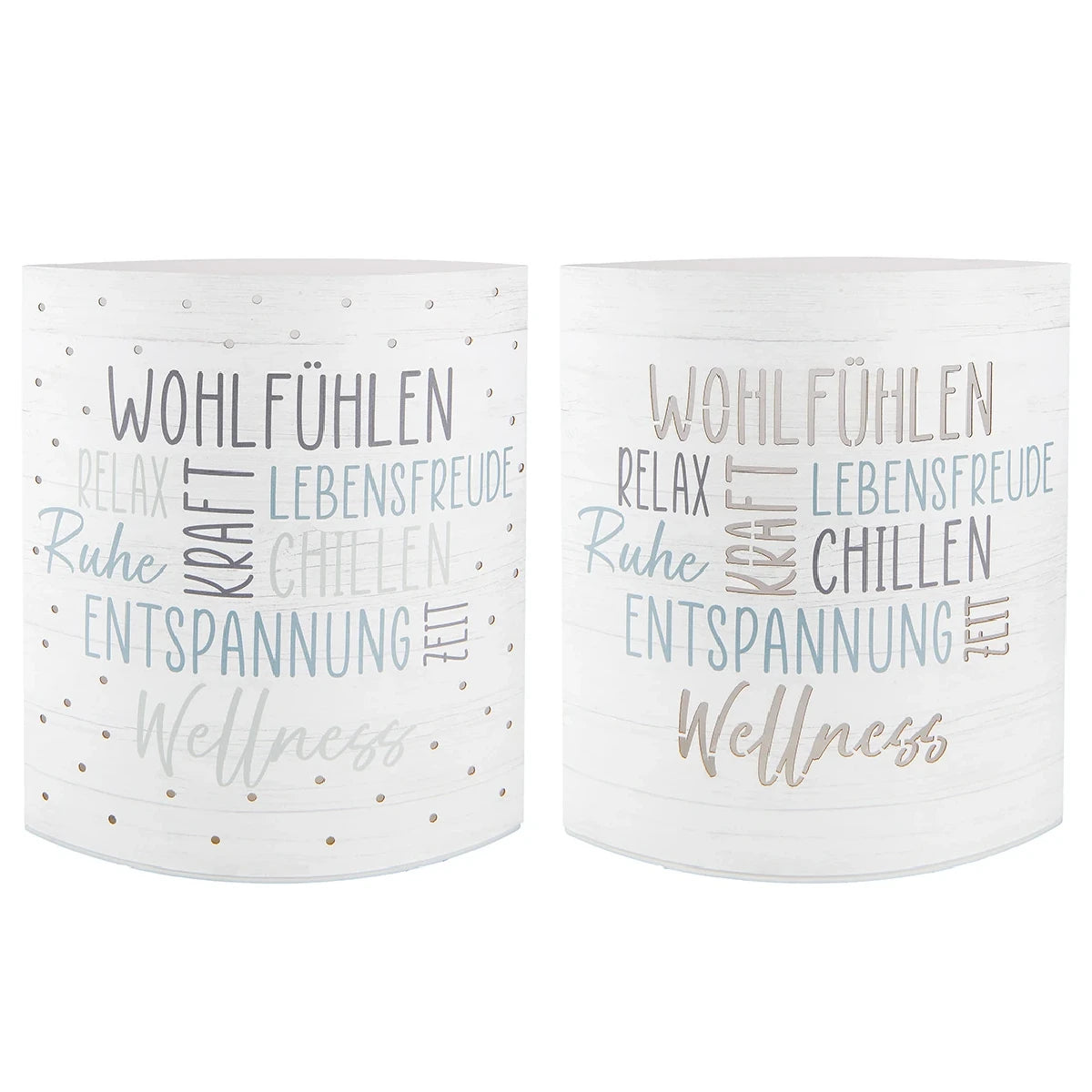 Dekoleuchte "Wellness" aus Papier