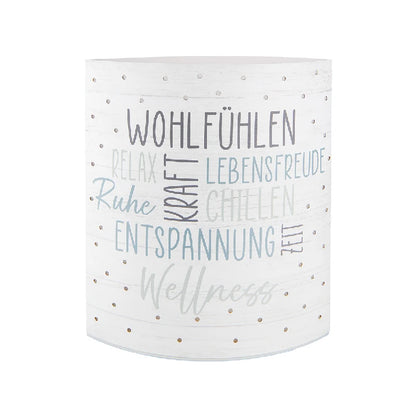 Dekoleuchte "Wellness" aus Papier