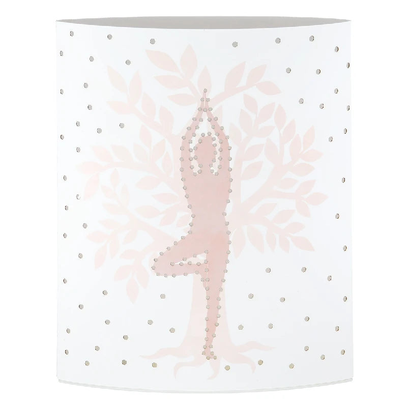 Dekoleuchte "Namaste" aus Papier mit Baum
