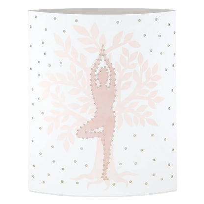 Dekoleuchte "Namaste" aus Papier mit Baum
