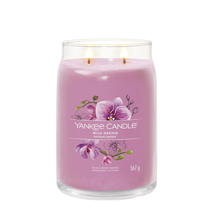 Yankee Candle Duftkerze - Wild Orchid, großes Glas, brennend