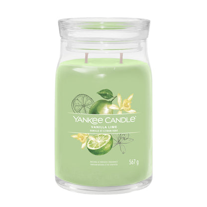 Yankee Candle Duftkerze - Vanilla Lime, großes Glas