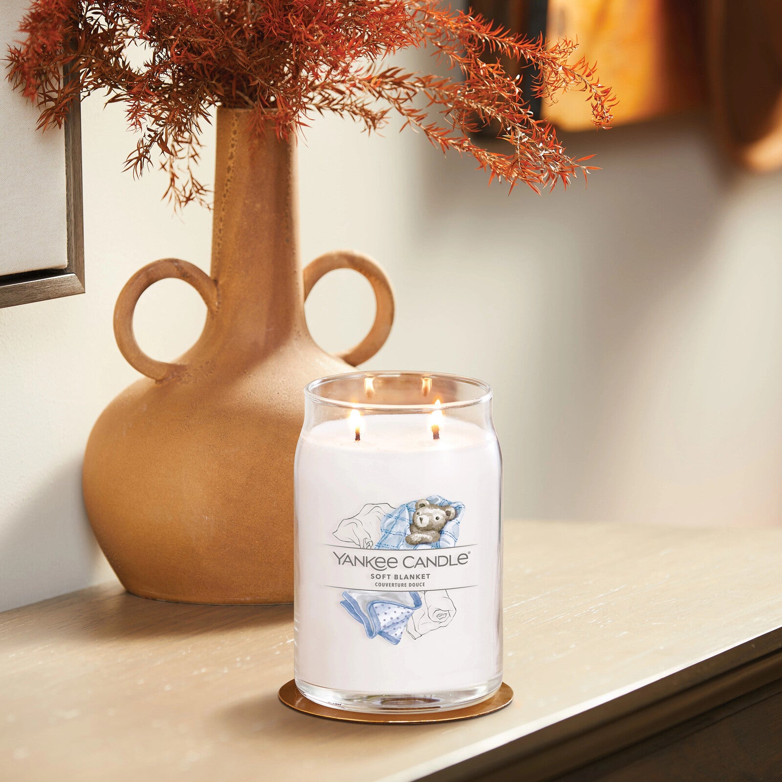 Yankee Candle Duftkerze - Soft Blanket, großes Glas - Moodshot