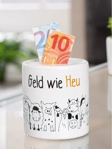 Spardose "Landleben" mit Spruch, Stimmungsbild