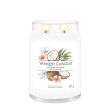 Yankee Candle Duftkerze - Coconut Beach, großes Glas - brenned