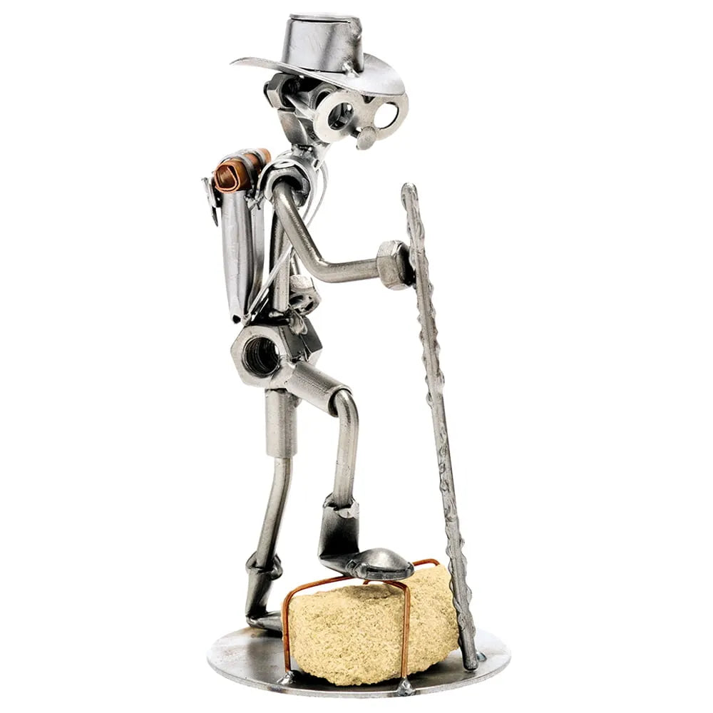 Schraubenfigur – Wanderer, das Original von Hinz & Kunst