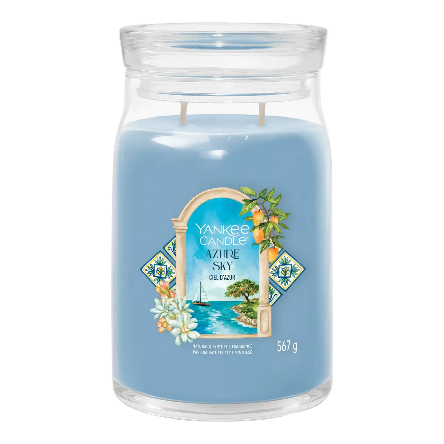 Yankee Candle Duftkerze - Azure Sky - großes Glas